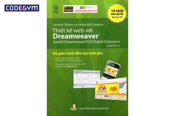 Cuốn sách Dreamweaver giúp bạn có kiến thức vững chắc để xây dựng website hoàn chỉnh