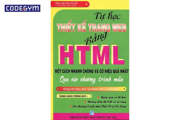 Sách tự thiết kế trang web bằng ngôn ngữ HTML.