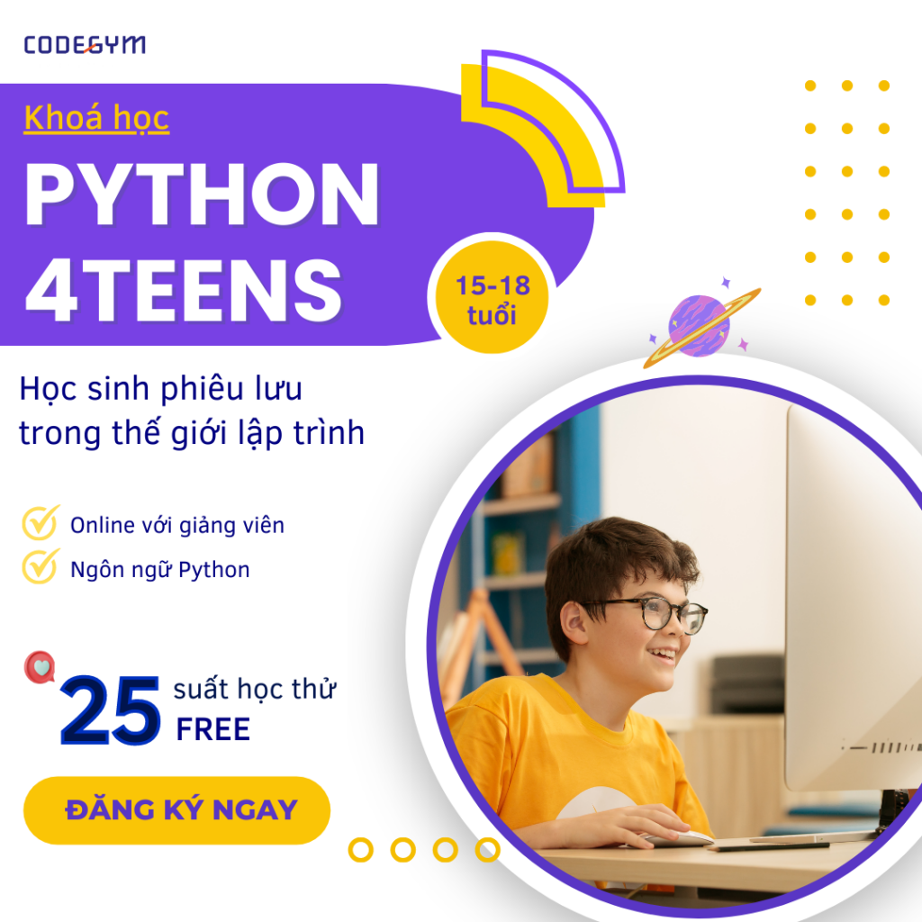 Khoá học Python cho học sinh 